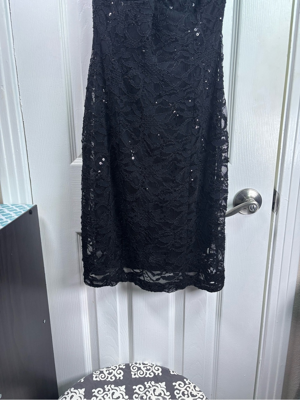 Fredericks of Hollywood Black Lace Halter Neck Dress XL - Picture 6 of 15